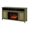 Devora 60" Media Infrared Electric Fireplace in Gray Finish