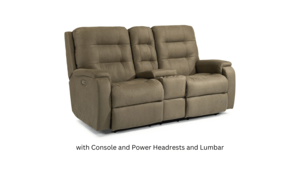 Arlo Power Reclining Loveseat with Power Headrests - Image 9