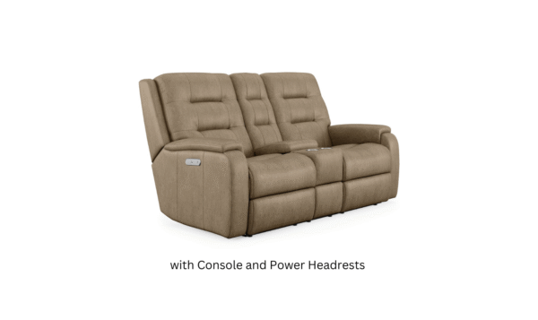 Arlo Power Reclining Loveseat with Power Headrests - Image 2
