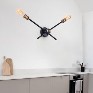 Modern House 2/3 Lights Black Linear Wall Sconce Light