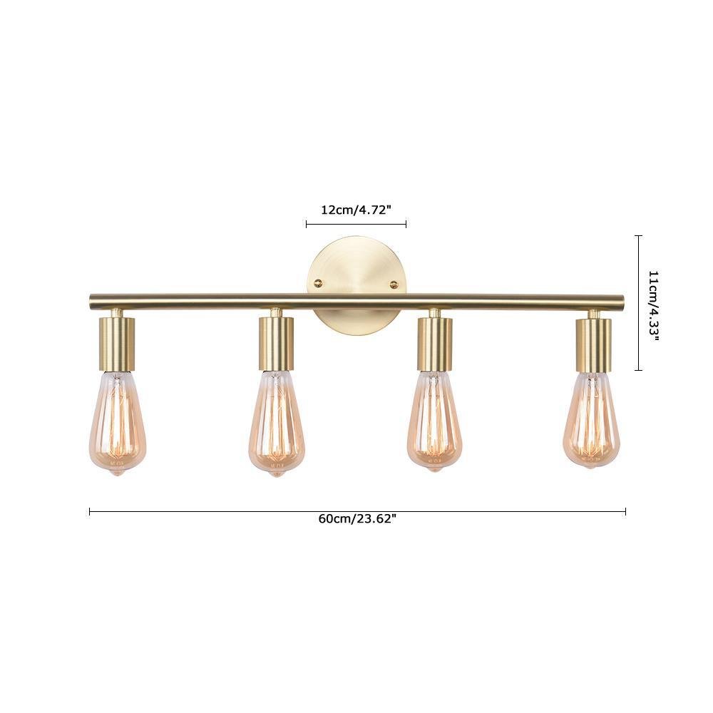 Retro Chic 4-Light Dimmable Gold Armed Wall Sconce Lighting - Image 11