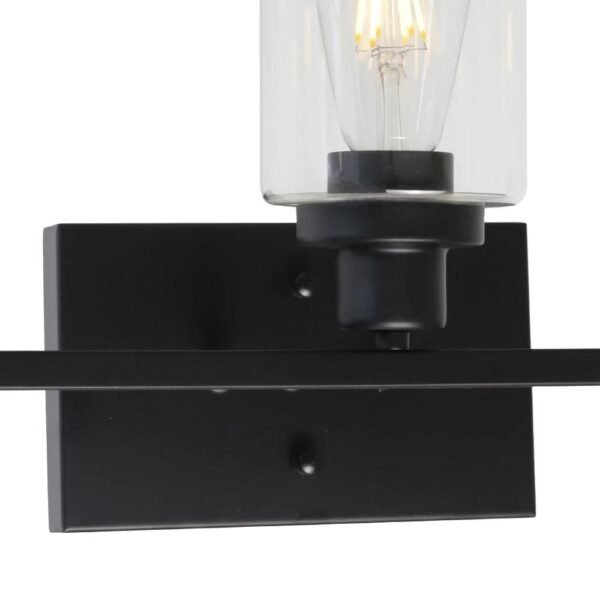 2/3 Light Clear Glass Wall Light Fixture - Image 10