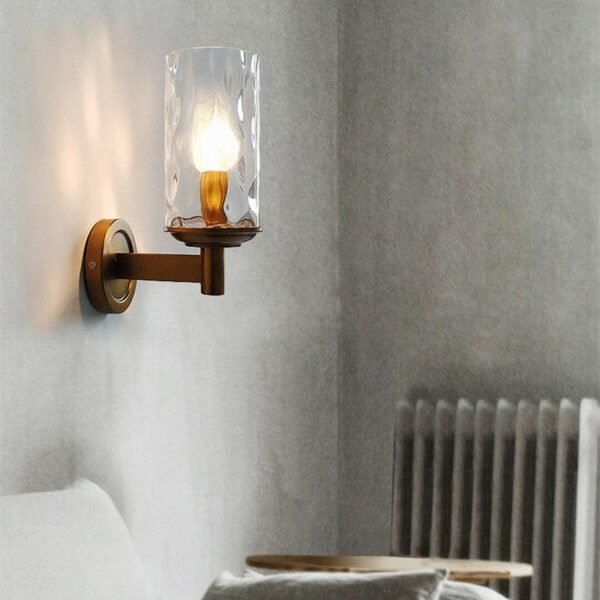 One Light Armed Wall sconces in Glass Shade - Image 2