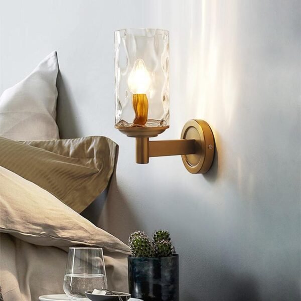 One Light Armed Wall sconces in Glass Shade - Image 3