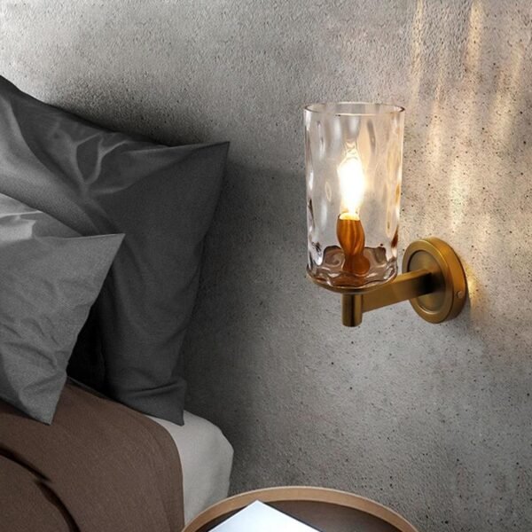 One Light Armed Wall sconces in Glass Shade - Image 4