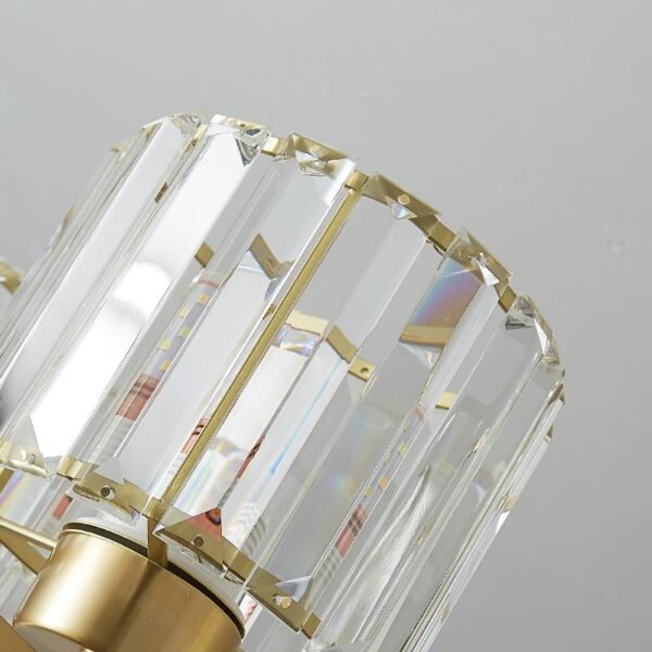 Mid-century Modern One Light Crystal Wall Sconce - Image 7
