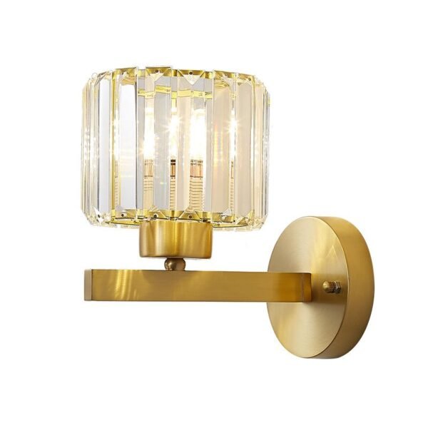 Mid-century Modern One Light Crystal Wall Sconce - Image 6
