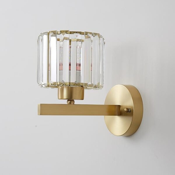 Mid-century Modern One Light Crystal Wall Sconce - Image 3