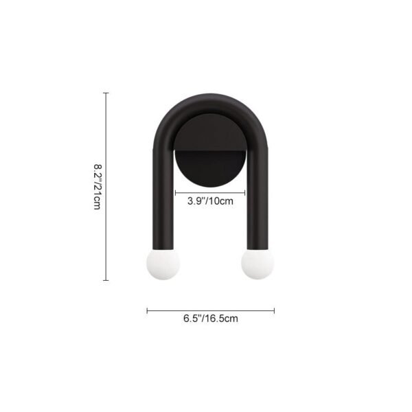 2-Light Arched Wall Sconce in U Shape - Image 8