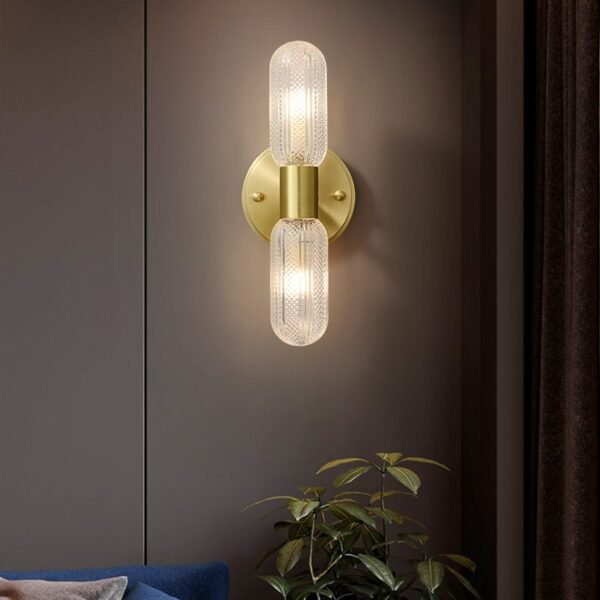2-Light Cylinder Wall Sconce Up and Down - Image 5