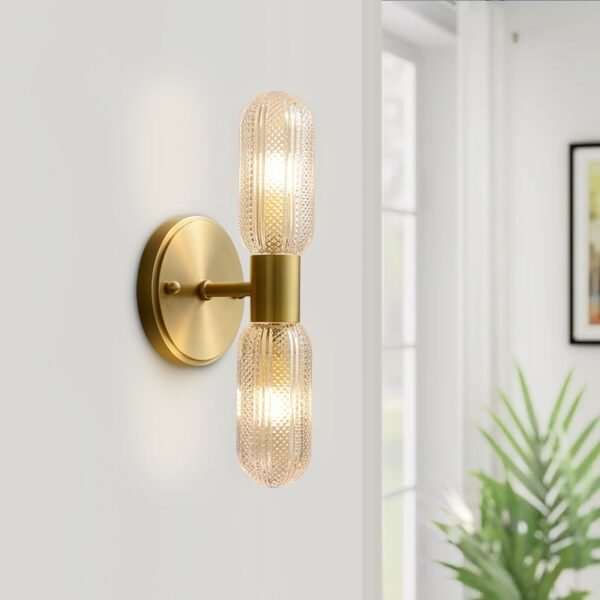 2-Light Cylinder Wall Sconce Up and Down - Image 4