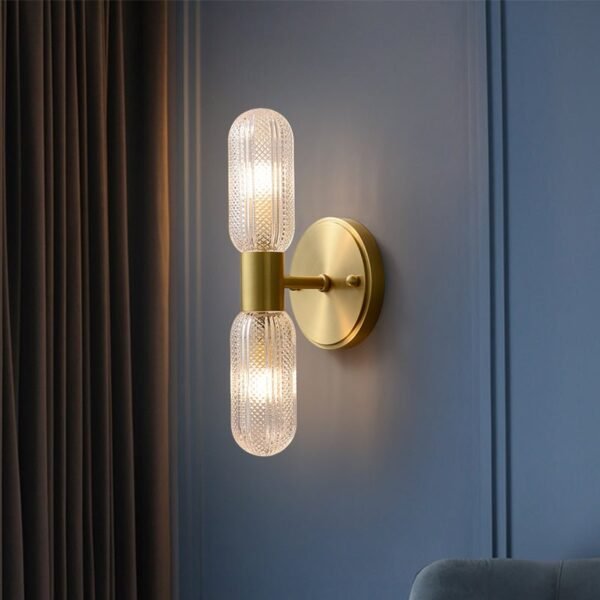 2-Light Cylinder Wall Sconce Up and Down - Image 3