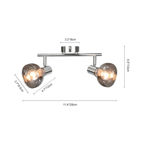2/4 Light Modern Linear Track Lighting Curved Wall Sconces - Image 6