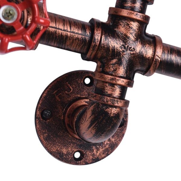 3 Light Rustic Pipe Wall Sconce - Image 5