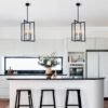 4-Light Square Geometric Pendant Light