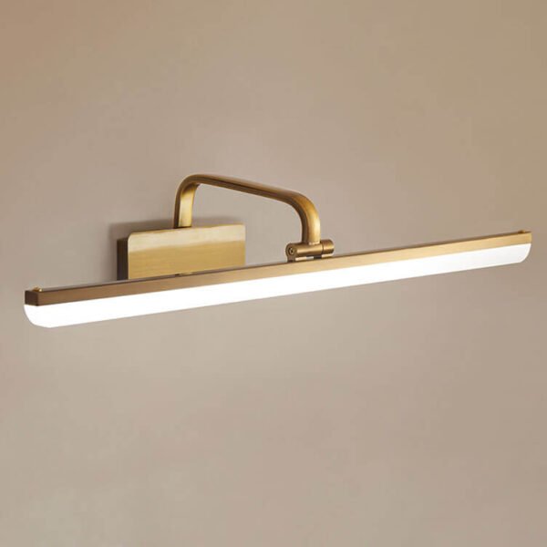 Armed LED Bathroom Vanity Bar Light Wall Sconce in Satin Gold - Image 5