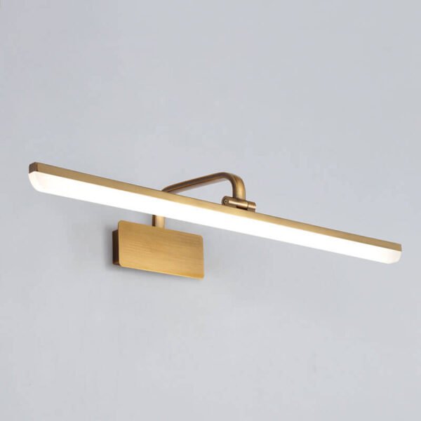 Armed LED Bathroom Vanity Bar Light Wall Sconce in Satin Gold - Image 6