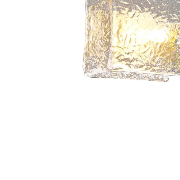 Brass Ripple Glass Wall Light - Image 10