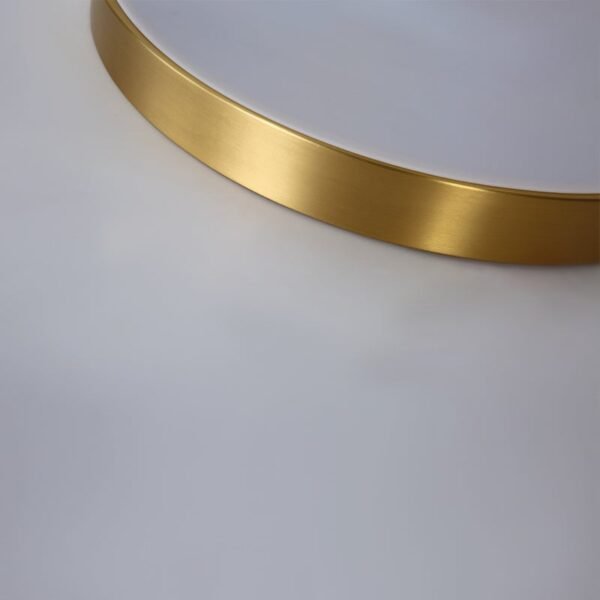 Brass Round Shade LED Ceiling Flush Mount - Image 9