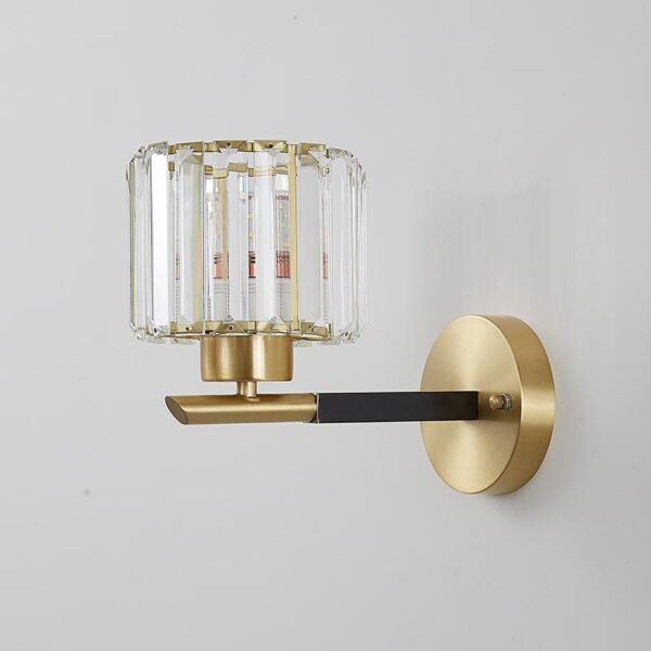 One Light Clear Crystal Shade Wall Sconce - Image 7