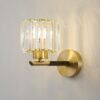 One Light Clear Crystal Shade Wall Sconce
