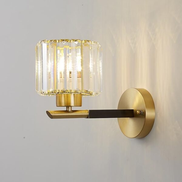 One Light Clear Crystal Shade Wall Sconce - Image 6
