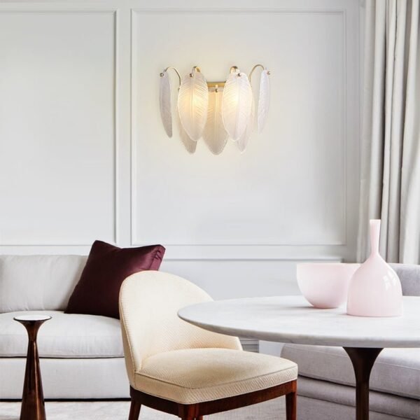 Feather-shaped Wall Sconce - Image 2