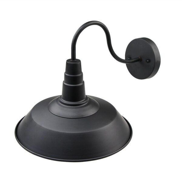 Industrial Black Single Sconce Light - Image 4