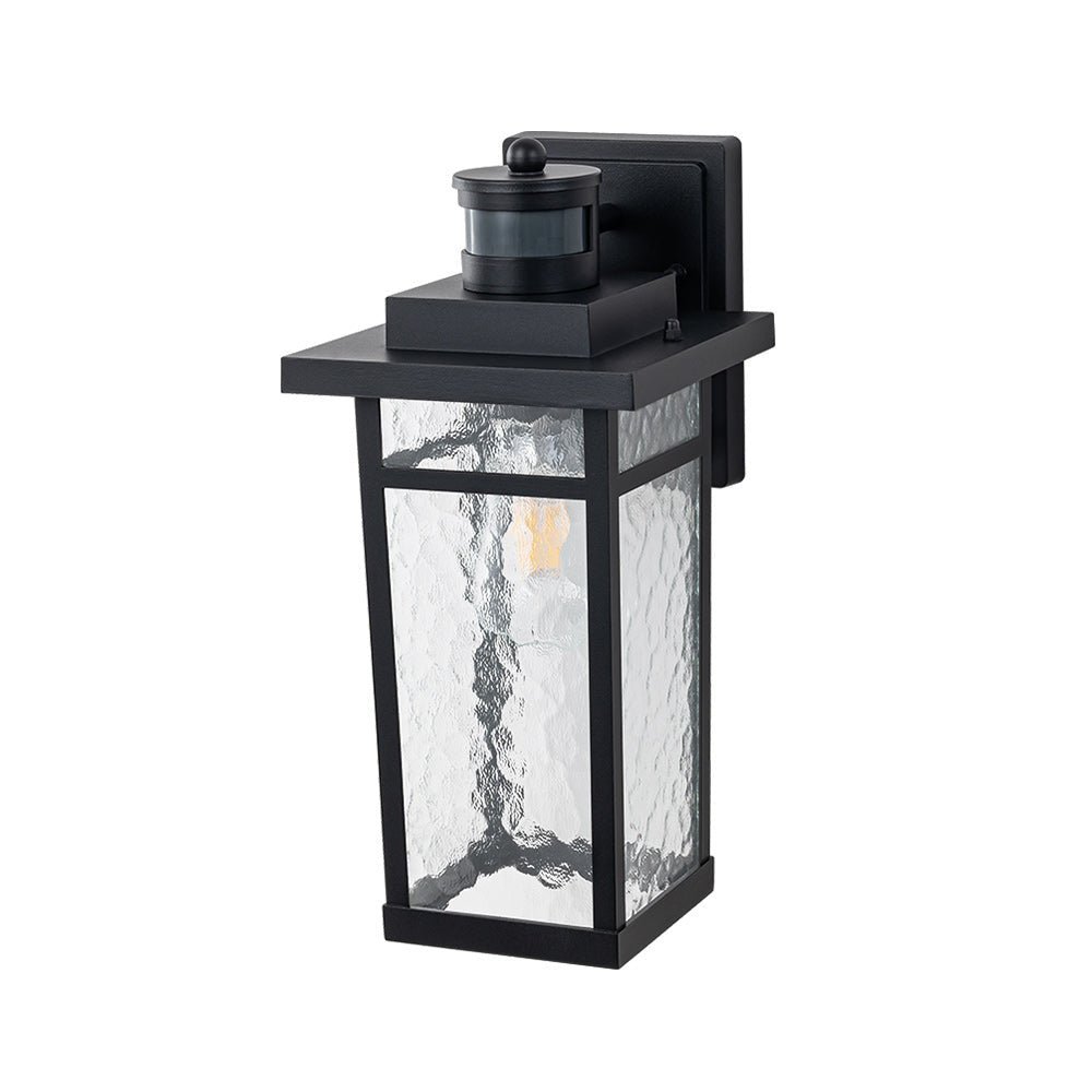 IP20 Hammer Glass Lantern Outdoor Wall Sconce - Image 9