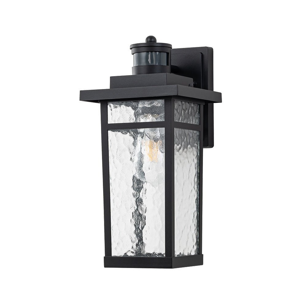 IP20 Hammer Glass Lantern Outdoor Wall Sconce - Image 6