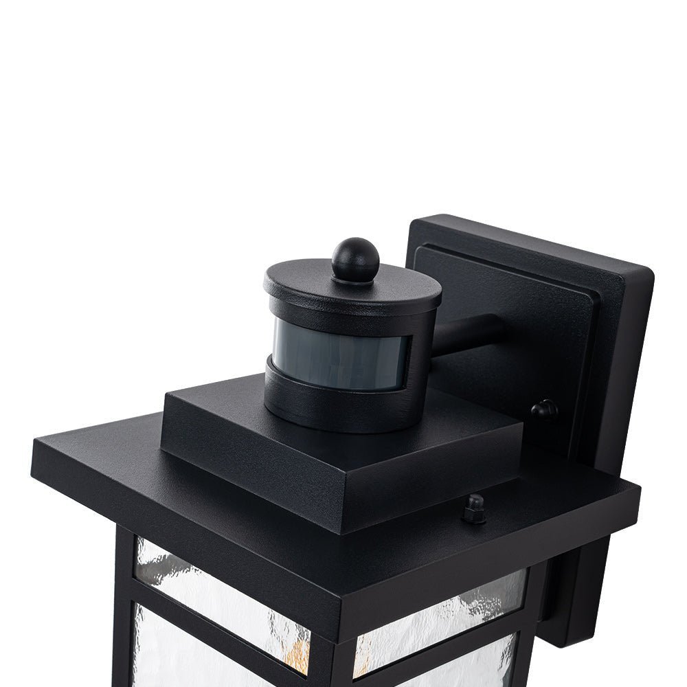 IP20 Hammer Glass Lantern Outdoor Wall Sconce - Image 16