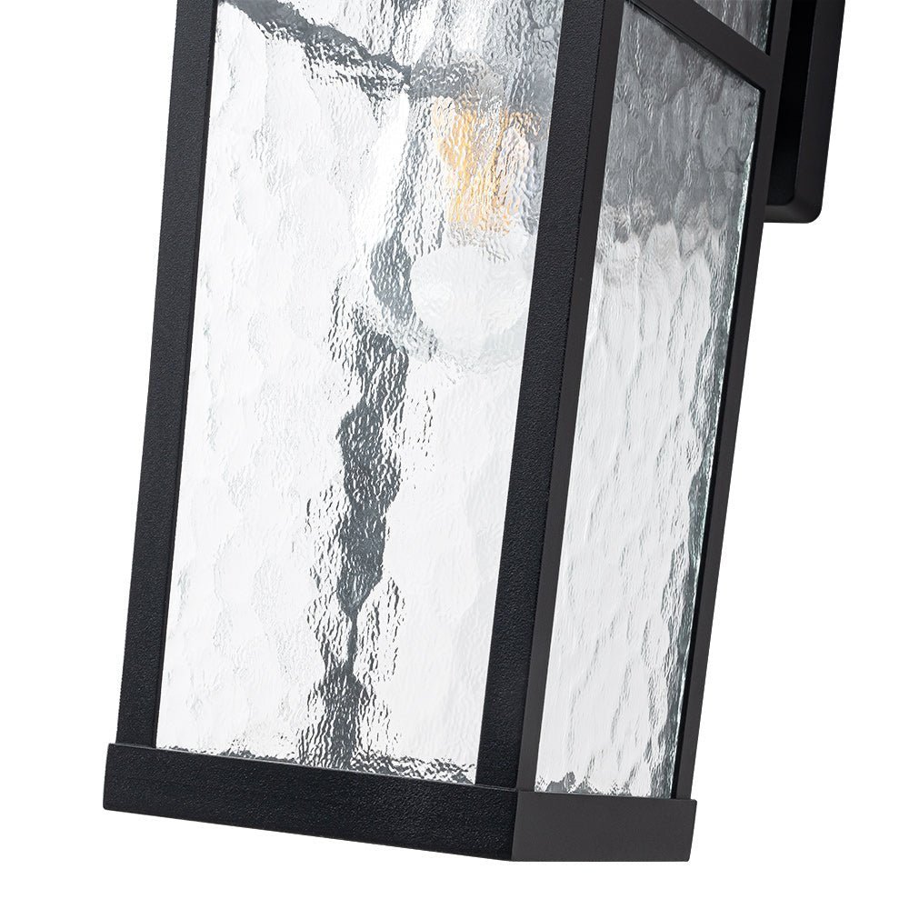 IP20 Hammer Glass Lantern Outdoor Wall Sconce - Image 13