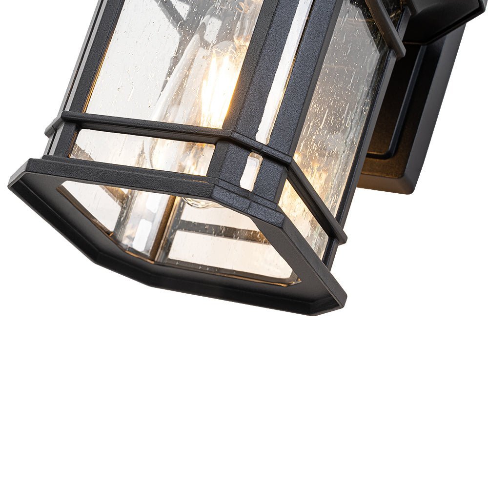 IP20 Seeded Glass Outdoor Wall Sconce - Image 12
