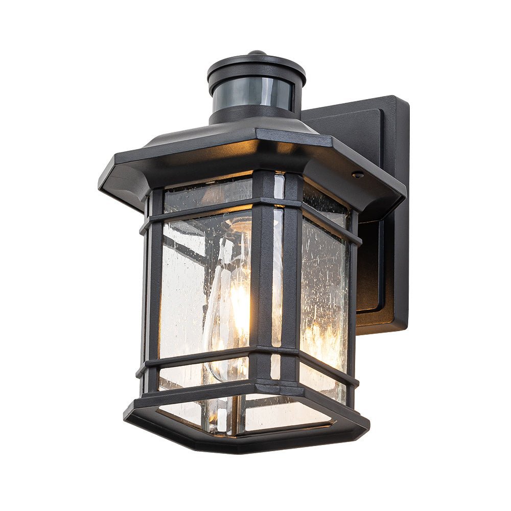 IP20 Seeded Glass Outdoor Wall Sconce - Image 7