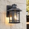 IP20 Seeded Glass Outdoor Wall Sconce