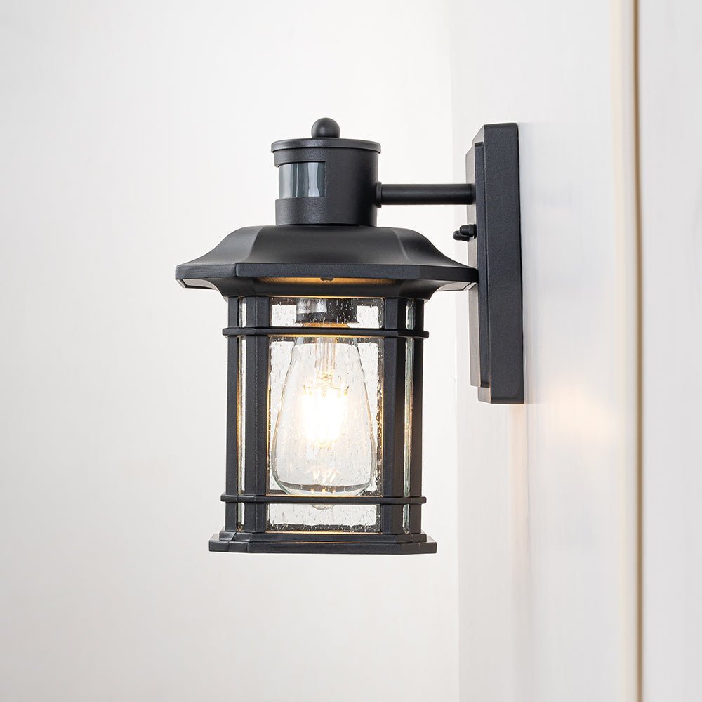 IP20 Seeded Glass Outdoor Wall Sconce - Image 6