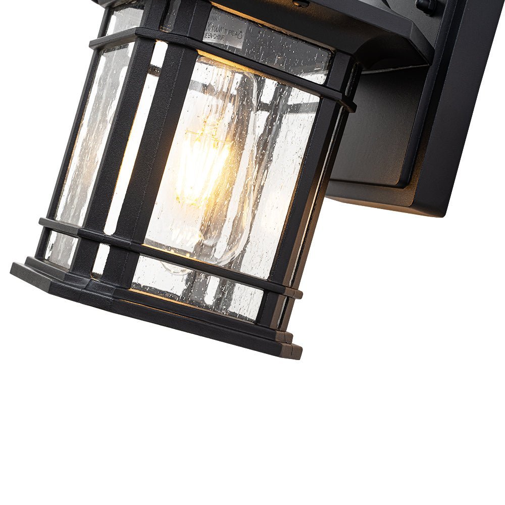 IP20 Seeded Glass Outdoor Wall Sconce - Image 13