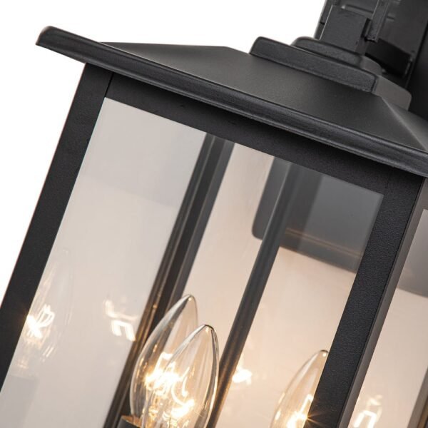 IP23 Clear Glass Lantern Outdoor Wall Sconce - Image 8