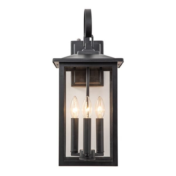 IP23 Clear Glass Lantern Outdoor Wall Sconce - Image 6