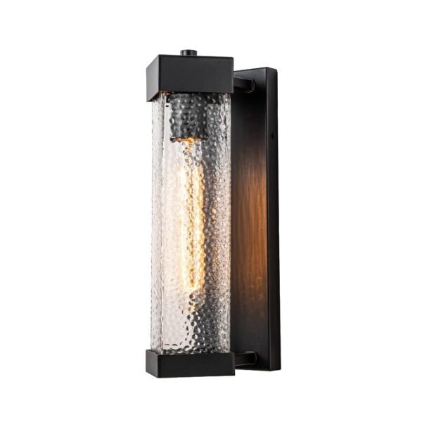 IP23 Cuboid Ripple Glass Outdoor Wall Sconce - Image 6