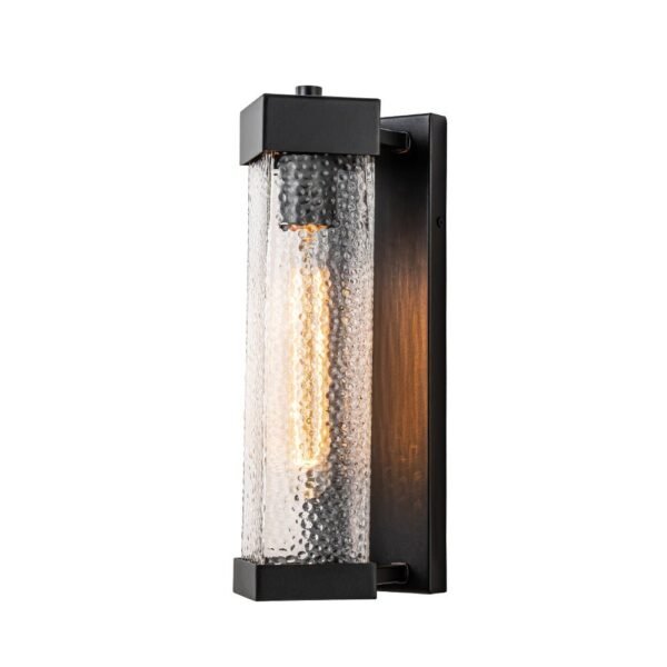 IP23 Cuboid Ripple Glass Outdoor Wall Sconce - Image 8