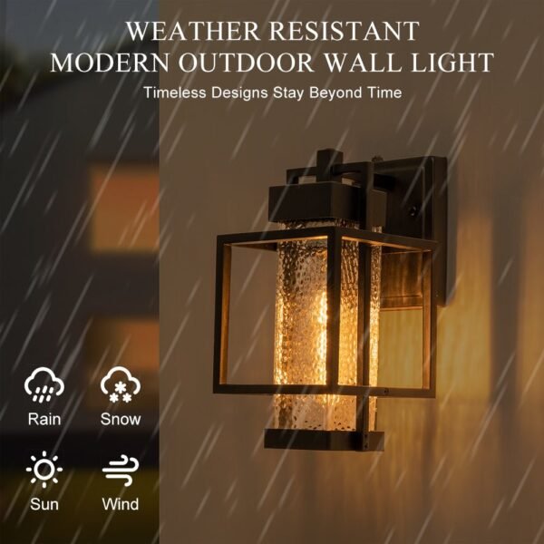 IP23 Hammer Cage Outdoor Exterior Wall Sconce - Image 3