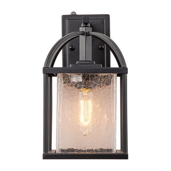 IP23 Lantern Crackle Glass Outdoor Wall Sconce - Image 6