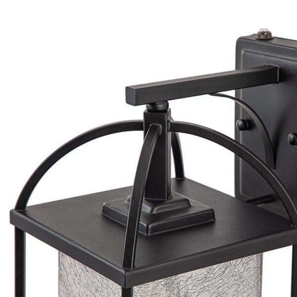 IP23 Lantern Crackle Glass Outdoor Wall Sconce - Image 11