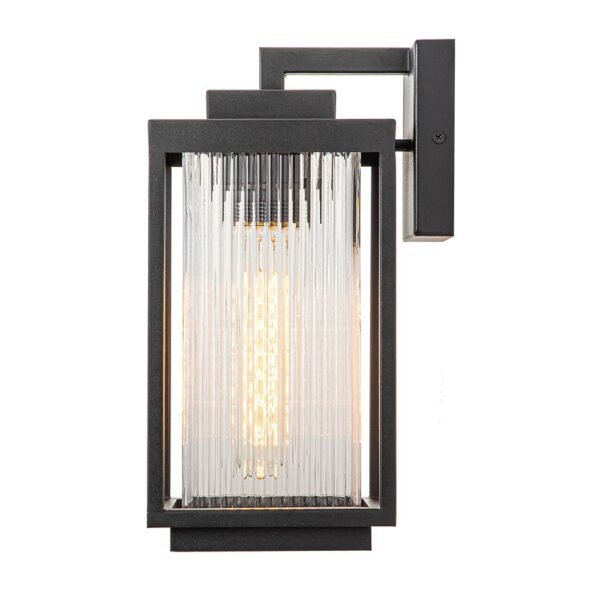IP23 Striped Glass Lantern Outdoor Wall Sconce - Image 8