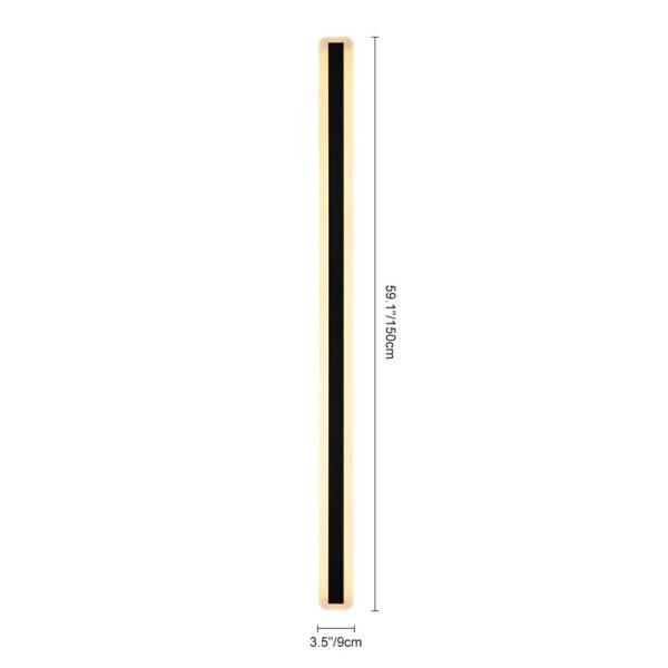 IP65 LED Long Strip Black Wall Light - Image 4