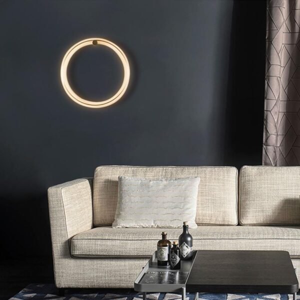 LED Round Circle Ring Wall Sconce - Image 5