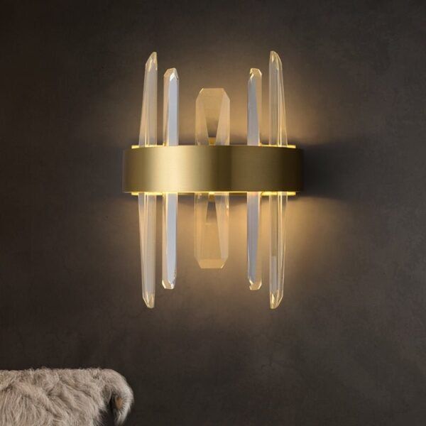 LED Wall Lamp with Crystal Strips - Image 3