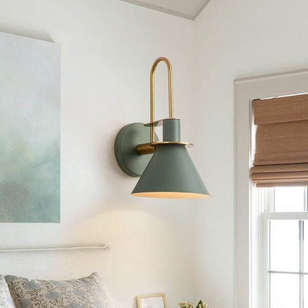 Mid-Century Modern Industrial Look Matte Black Wall Lamp - Image 3