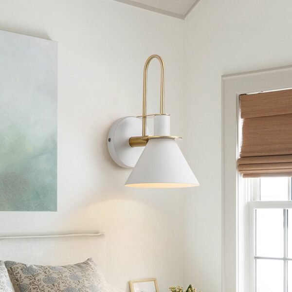 Mid-Century Modern Industrial Look Matte Black Wall Lamp - Image 4